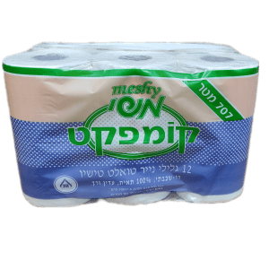 גלילי נייר טואלט משי קומפקט - חסכוני