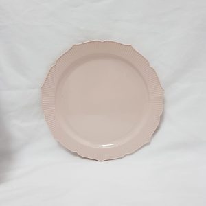 צלחת קטנה 7'' מהודרת קשיחה- צבע ורוד עתיק