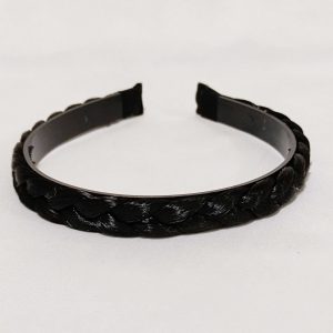 קשת צמה רחבה שחור