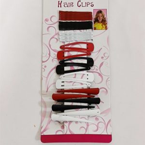 ערכת יופי לשיער לילדות משולב צבעים שחור, לבן,אדום