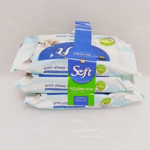 שלישיית מגבוני טואלט לחים סופט
